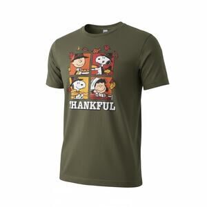 ❤️Peanuts Snoopy “Thankful” Thanksgiving Tee Youth XL by L.A.T Apparel